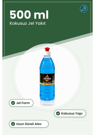 Reşo Yakıtı Jel 500 Ml Kokusuz Uzun Süreli Alev Mangal Barbekü Is