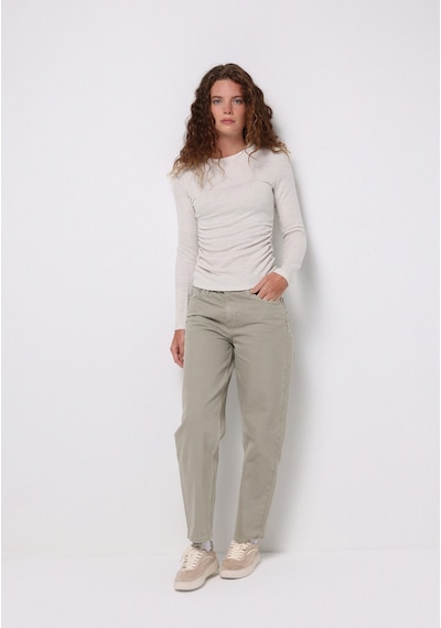 Colin's Colins Slim Fit Yuvarlak Yaka Düz Kadın Ekru Tişört Cl1077097 Q1.v2 Ecm Ecru Melange Colin's Colins Slim Fit Yuvarlak Yaka Düz Kadın Ekru Tişört Cl1077097 Q1.v2 Ecm Ecru Melange
