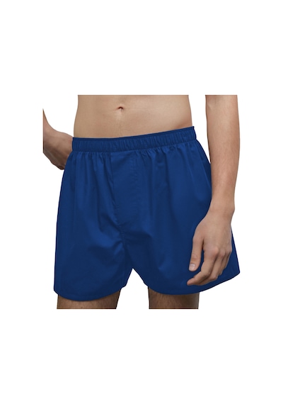 Yohannes Club Erkek Pamuklu Poplin Boxer, Üçlü Paket, Siyah-lacivert-mavi, % 100 Pamuklu Poplin Kumaş Siyah - Lacivert - Mavi