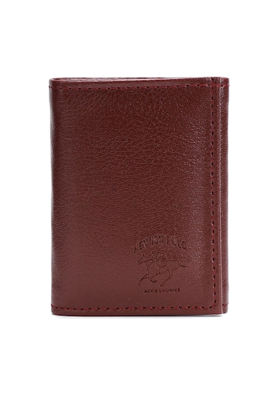 Newish Polo Erkek Deri Kağıt Para Hazneli Kartlık Ve Cüzdan New426 Bordo