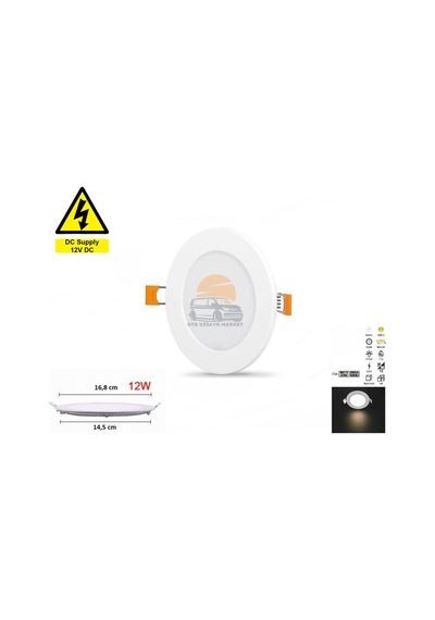12 Volt 12 W Led Spot Lamba