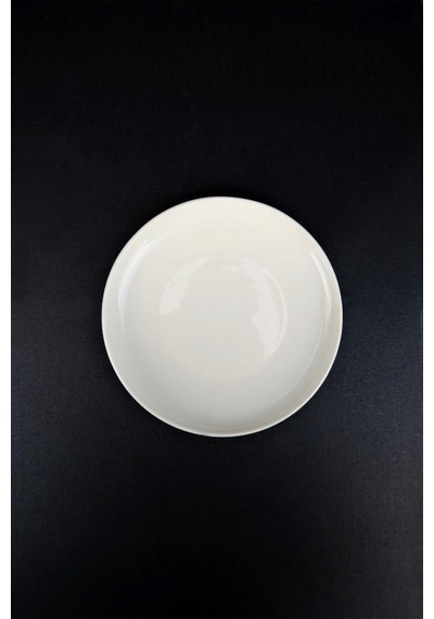 Digithome Semazen 6 Lı Porselen Pasta Ve Sunum Tabağı Seti 17 Cm Krem - Tl4054475 C320.003