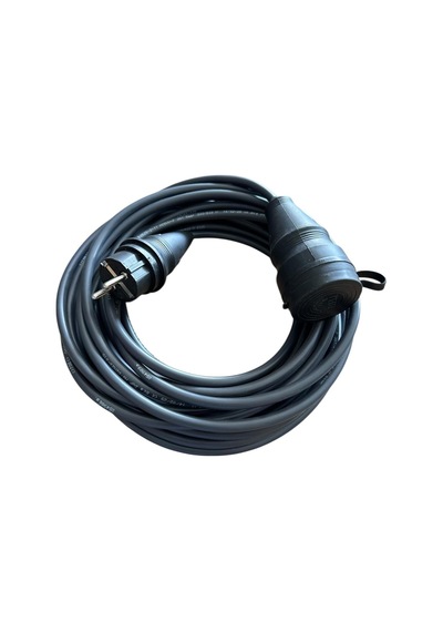 3x1.5mm%100 Bakır Ttr Topraklı Seyyar Uzatma Kablosu Siyah, 5 Metre