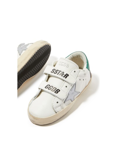 Golden Goose Çocuklar Için Eski Okul Deri Spor Ayakkabıları Beyaz