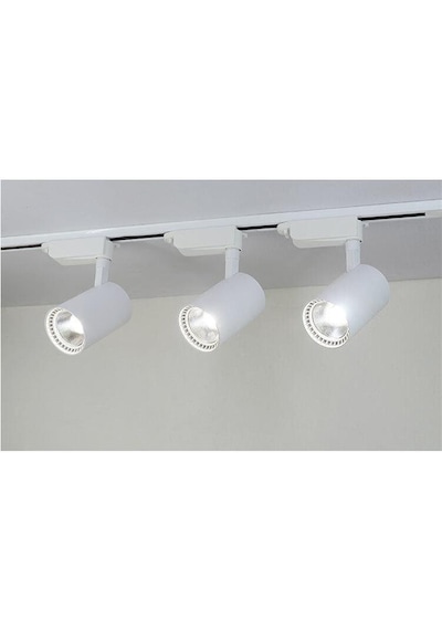 4 Adet Dekoratif Led Ray Spot + 1 Metre Ray Beyaz Kasa Beyaz Işık