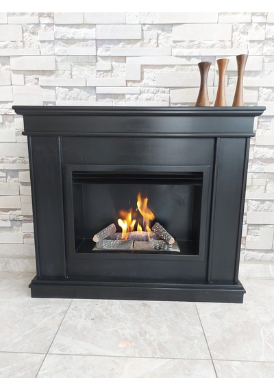Blueflame Classıcal Black Bacasız Şömine