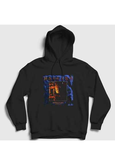 Presmono Unisex Gods Haggard Kapüşonlu Sweatshirt Siyah