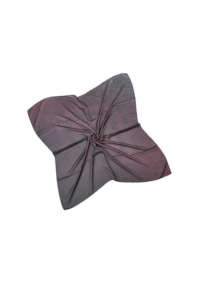Mim Eşarp Valino Degrade Desenli Şifon Eşarp 90x90 Cm Mürdüm