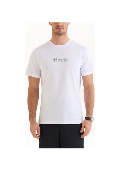 Columbia Csc Ripples Mini Erkek Kısa Kollu T-shirt Beyaz Cs0309-100 001