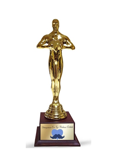 Plastik Oscar Heykeli (Babalar Günü Temalı) 001