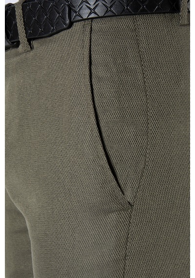 Terapi Men Yeşil Slim Fit Pamuklu İtalyan Kesim Pantolon Yeşil