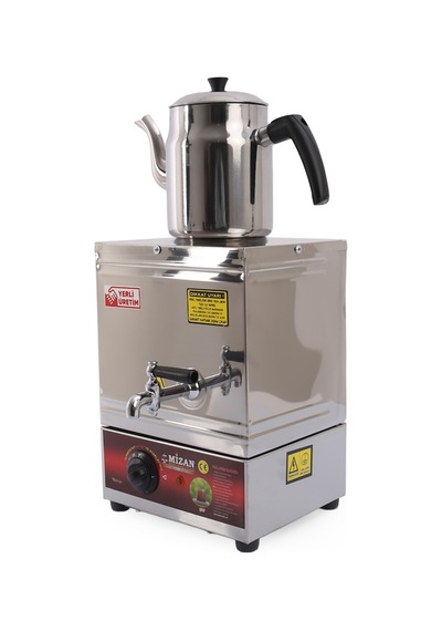 Mizan 15 Model Tek Demlikli Çay Kazanı 10 Lt.+Demlik Mizan 15 Model Tek Demlikli Çay Kazanı 10 Lt.+Demlik
