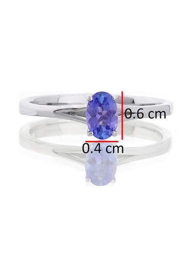 Oval Tanzanite Tektaş Yüzük