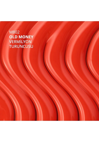 Kalıcı Oje M802, Vermilyon Turuncusu, 10 Ml