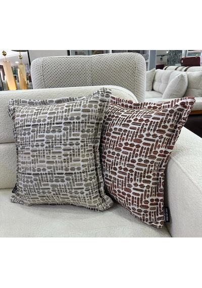 Nivemeshome Elyaf Dolgulu Kırlent 45x45 Lisa 03 Vizon Yeşil