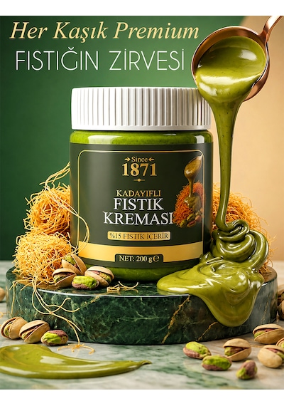 Kadayıflı Fıstık Kreması %15 Antep Fıstığı 200 G