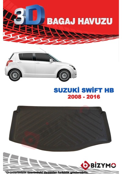 Suzuki Swift Hb 2008-2016 3D Bagaj Havuzu Bizymo Suzuki Swift Hb 2008-2016 3D Bagaj Havuzu Bizymo