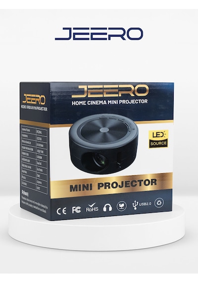 Jeero Mini Ev Sinema Projeksiyon Cihazı Türkçe Menü Yt200