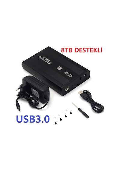 USB 3.0 SATA 3 Bağlantılı 3.5" İnç HDD 3.5 inc Harddisk Kutusu
