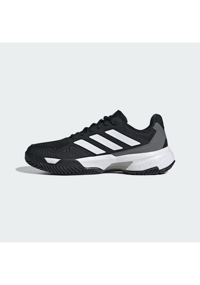 Adidas If0458 Courtjam Control 3 M Erkek Spor Ayakkabı Siyah Beyaz Siyah - Beyaz