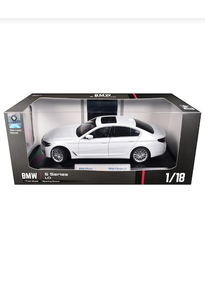 Hmb 1:18 Bmw 530lcı Beyaz Lisanslı Diecast Metal Model Araba