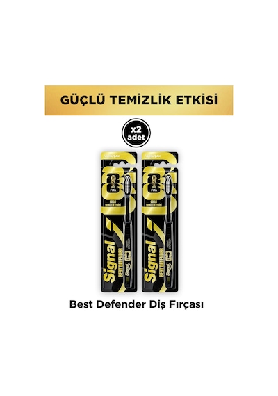 Best Defender Yumuşak Diş Fırçası Güçlü Temizlik Etkisi Fifa 2 Adet