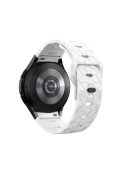 Samsung Uyumlu Galaxy Watch 6 40mm Krd-116 20mm Futbol Desenli Spor Tasarımlı Silikon Kordon