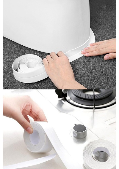 Sızdırmazlık Bandı Banyo Mutfak Lavabo Küvet Duş Teknesi Su Geçirmez Kenar Bant (320 Cm)