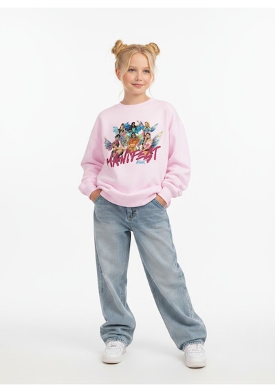 Seabubbles Manifest Kız Çocuk Sweatshirt St10612 Pembe