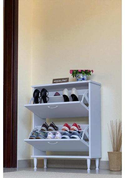 Eliusta Antrex 72 Cm Beyaz 2 Düşer Kapaklı Ayakkabılık 72x90x26 Cm Ayaklı 4 Bölmeli Ayakkabılık Beyaz Eliusta Antrex 72 Cm Beyaz 2 Düşer Kapaklı Ayakkabılık 72x90x26 Cm Ayaklı 4 Bölmeli Ayakkabılık Beyaz