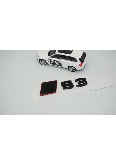 Dk Tuning S3 2025+ Bagaj Siyah Yazı Logo Arma Audi İle Uyumlu Bagaj Arma