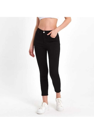 Kaizer Denim Kadın Slim Siyah Jean Siyah