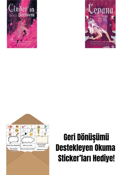 Cinder In Serüveni + Levana + Okuma Sticker'ları
