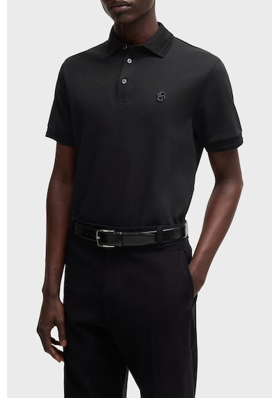 Boss Erkek Polo Yaka T Shirt 50533355 001 Siyah Siyah