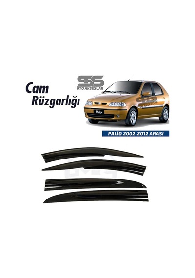Cam Rüzgarlığı Fiat Palio 2002-2012 Arası Mügen Tip Piano Black
