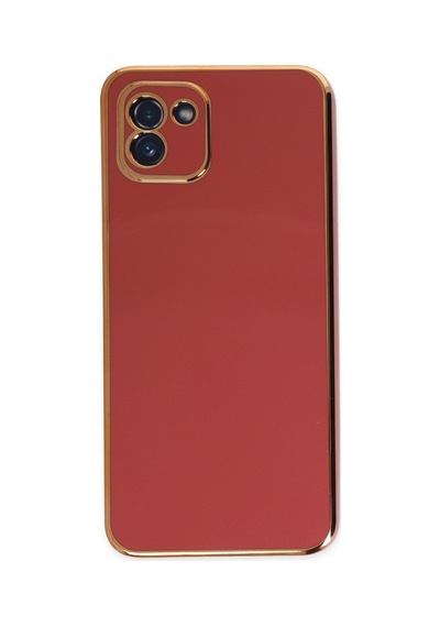 Samsung Galaxy  Uyumlu - A03 Kılıf Volet Silikon - Kırmızı