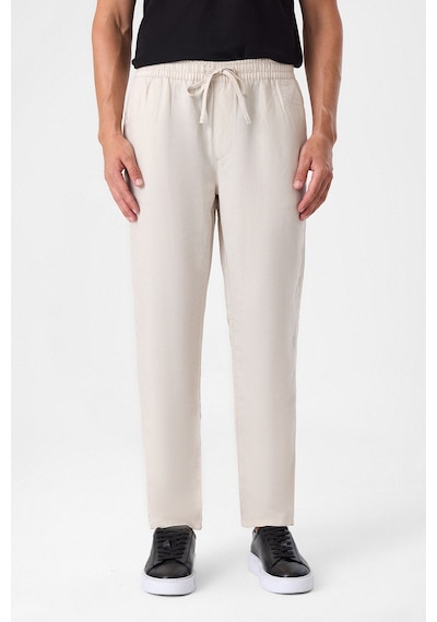 Back And Bond Beli Lastikli Rahat Kalıp Krem Jogger Pantolon Çok Renkli