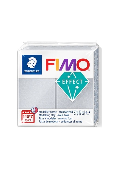 Staedtler Fimo Effect Polimer Kil 817 Pearl Light Silver