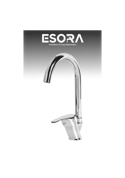 Krom Baston Model Eviye Bataryası Çeşmesi