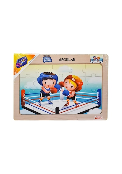 Playwood Ahşap Eğitici Puzzle Sporlar