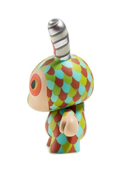 Kidrobot Curly Horned Dunnylope Vinyl Figür Limited Edition Peluş Oyuncak Çok Renkli