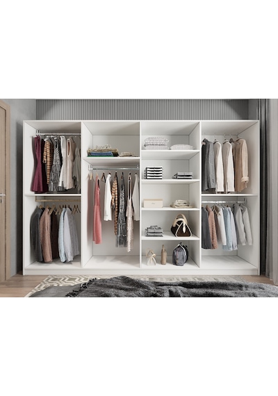 Terra 8 Kapaklı Dolap Gardırop Beyaz