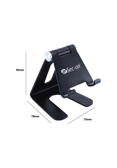 Sc-500 Katlanabilir Alüminyum Masaüstü Telefon Tablet Standı Siy SİYAH,GRİ