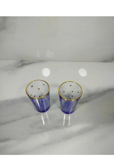 Chapelle - Points Dorés Gold 2 Li Kahve Yanı Bardağı Seti - 100ml