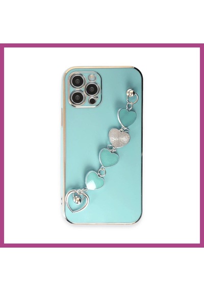 Gees Global İphone 12 Pro Kılıf Esila Silikon - Su Yeşili Gbzs