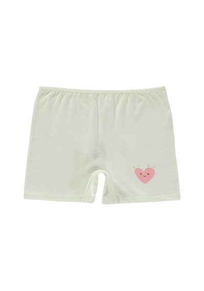Civil Girls Kalp 2-12 Yaş Kız Çocuk 2'li Boxer - Standart Çok Renkli