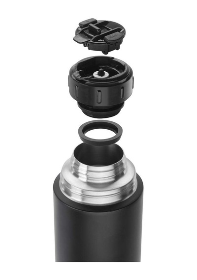 Zwilling Termos, Entegre Fincan, Termos Sürahi, Çift Duvarlı Yalıtım, 1 Litre, Siyah Diğer