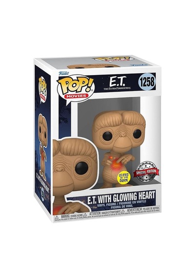 Funko Pop E.t. The Extra-terrestrial 1258 - E.t. With Glowing Heart 40th Yıl Dönümü Glow İn The Dark