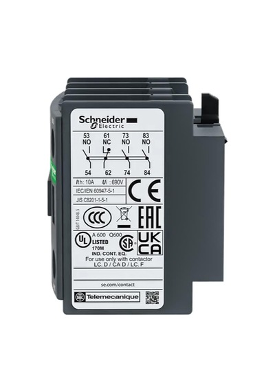 Schneider TeSys 3NA + 1NK Yardımcı Kontak Bloğu / LADN31