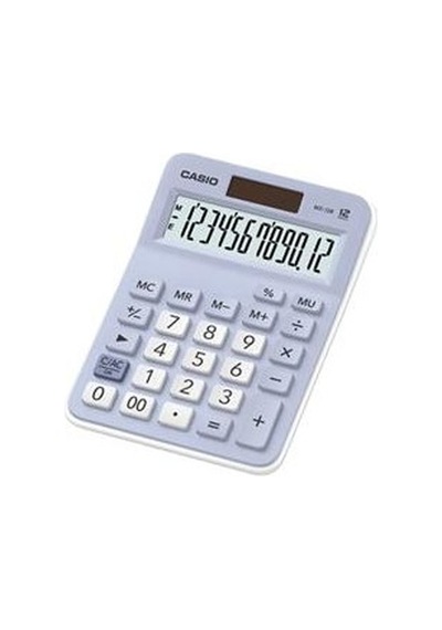 Masa Üstü Hesap Makinesi 12 Haneli Açık Mavi Renk 124-Pembe